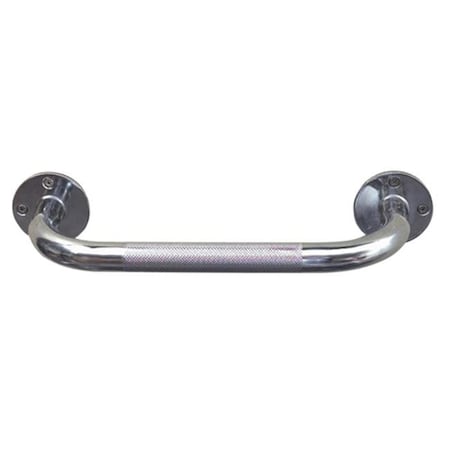 Mabis MABIS 521-1570-0612HS HealthSmart Steel Knurled Grab Bar; 12" 521-1570-0612HS